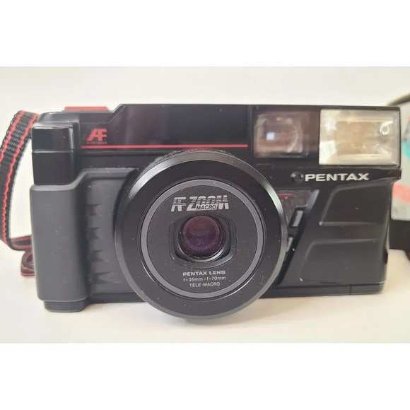 Vintage PENTAX 35MM AF Zoom 70mm Flash Point & Shoot Camera, For Parts Or Repai - Picture 3 of 5